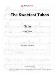 Noten, Akkorde Sade - The Sweetest Taboo