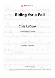 Noten, Akkorde Chris LeDoux - Riding for a Fall