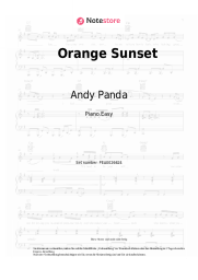 Noten, Akkorde Andy Panda - Orange Sunset