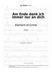 undefined Element of Crime - Am Ende denk ich immer nur an dich
