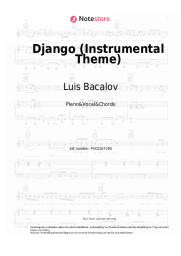 Noten, Akkorde Luis Bacalov - Django (Instrumental Theme)