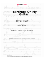 undefined Taylor Swift - Teardrops On My Guitar