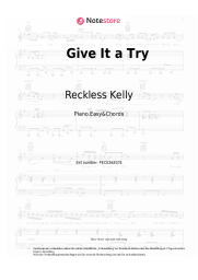 Noten, Akkorde Reckless Kelly - Give It a Try