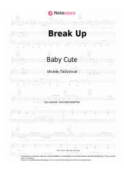 Noten, Akkorde Baby Cute - Break Up