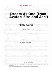 Noten, Akkorde Miley Cyrus - Dream As One (from 'Avatar: Fire and Ash')