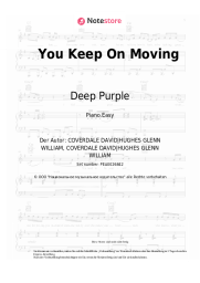 Noten, Akkorde Deep Purple - You Keep On Moving