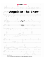 Noten, Akkorde Cher - Angels In The Snow
