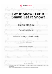 Noten, Akkorde Dean Martin - Let It Snow! Let It Snow! Let It Snow!