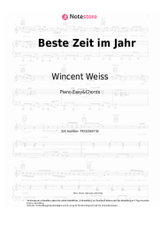 Noten, Akkorde Wincent Weiss - Beste Zeit im Jahr