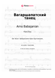 Noten, Akkorde Arno Babajanian - Вагаршапатский танец