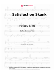 Noten, Akkorde Fatboy Slim, The Rolling Stones - Satisfaction Skank