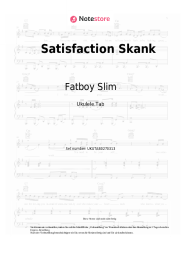 Noten, Akkorde Fatboy Slim, The Rolling Stones - Satisfaction Skank