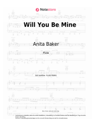 Noten, Akkorde Anita Baker - Will You Be Mine