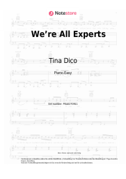 Noten, Akkorde Tina Dico - We’re All Experts