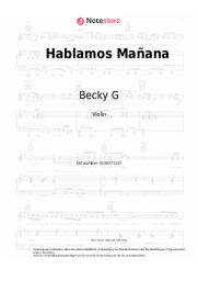 Noten, Akkorde Becky G - Hablamos Mañana