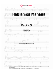 Noten, Akkorde Becky G - Hablamos Mañana