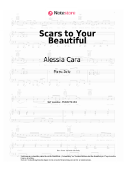 Noten, Akkorde Alessia Cara - Scars to Your Beautiful