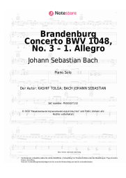 undefined Johann Sebastian Bach - Brandenburg Concerto BWV 1048, No. 3 – 1. Allegro