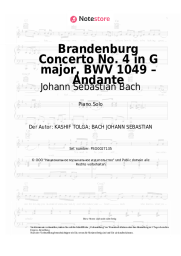 undefined Johann Sebastian Bach - Brandenburg Concerto No. 4 in G major, BWV 1049 – Andante