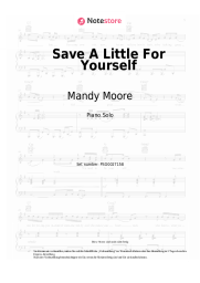 Noten, Akkorde Mandy Moore - Save A Little For Yourself
