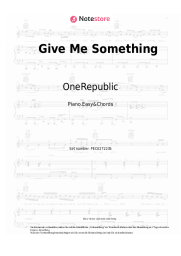 Noten, Akkorde OneRepublic - Give Me Something