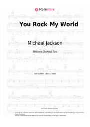 Noten, Akkorde Michael Jackson - You Rock My World