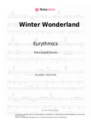 Noten, Akkorde Eurythmics - Winter Wonderland