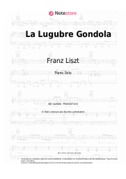 Noten, Akkorde Franz Liszt - La Lugubre Gondola