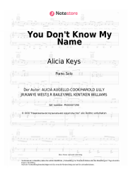 undefined Alicia Keys - You Don't Know My Name