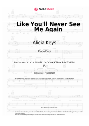 undefined Alicia Keys - Like You'll Never See Me Again