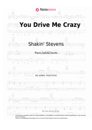 Noten, Akkorde Shakin' Stevens - You Drive Me Crazy