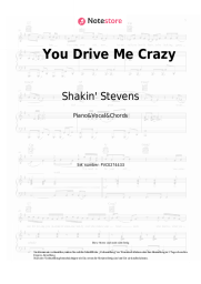 Noten, Akkorde Shakin' Stevens - You Drive Me Crazy