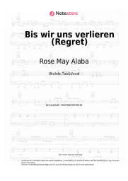 Noten, Akkorde Rose May Alaba - Bis wir uns verlieren (Regret)