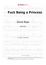 Noten, Akkorde Esme Rose - Fuck Being a Princess