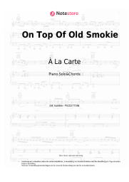 Noten, Akkorde À La Carte - On Top Of Old Smokie