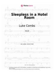 Noten, Akkorde Luke Combs - Sleepless in a Hotel Room