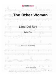 Noten, Akkorde Lana Del Rey - The Other Woman