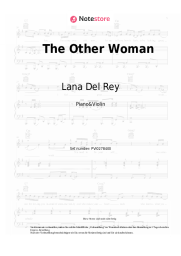 Noten, Akkorde Lana Del Rey - The Other Woman