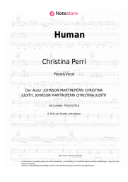 Noten, Akkorde Christina Perri - Human