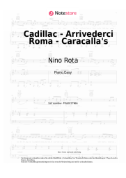Noten, Akkorde Nino Rota - Cadillac - Arrivederci Roma - Caracalla's