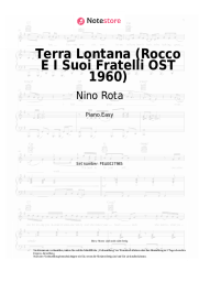 Noten, Akkorde Nino Rota - Terra Lontana (Rocco E I Suoi Fratelli OST 1960)