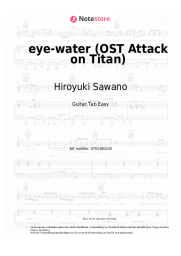 Noten, Akkorde Hiroyuki Sawano - eye-water (OST Attack on Titan)
