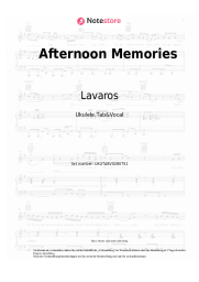 Noten, Akkorde Lavaros - Afternoon Memories