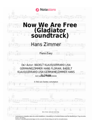 Noten, Akkorde Hans Zimmer, Klaus Badelt, Lisa Gerrard - Now We Are Free (Gladiator soundtrack)