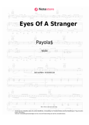Noten, Akkorde Payola$ - Eyes Of A Stranger