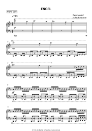 Noten, Akkorde Rammstein - Engel