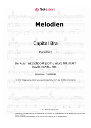 Noten, Akkorde Capital Bra, Juju - Melodien