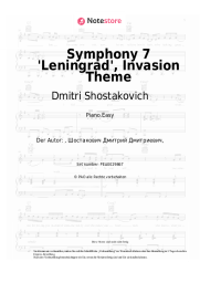 Noten, Akkorde Dmitri Shostakovich - Symphony 7 'Leningrad', Invasion Theme