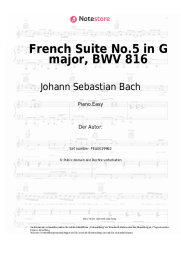 undefined Johann Sebastian Bach - French Suite No.5 in G major, BWV 816