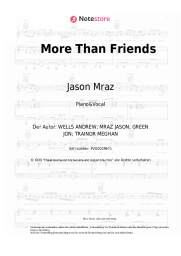 Noten, Akkorde Jason Mraz - More Than Friends